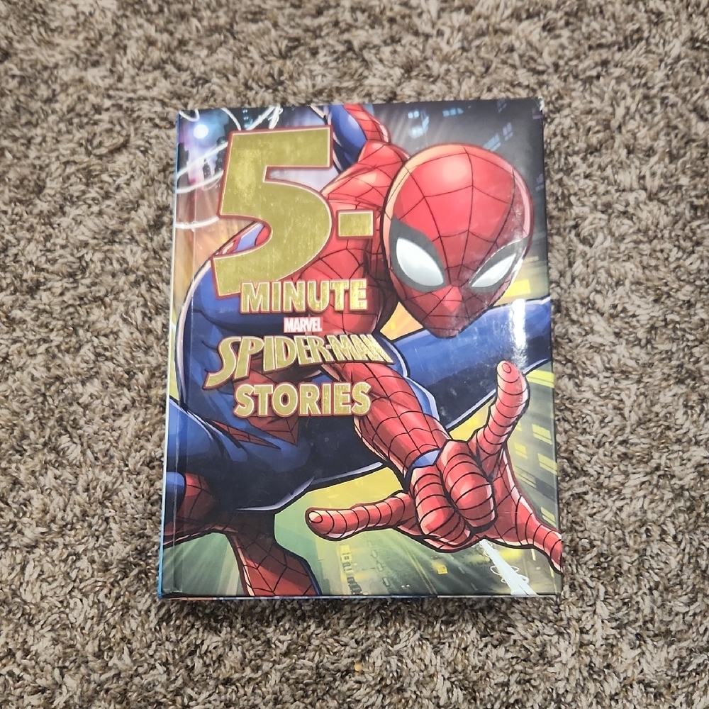 Marvel Spider-Man 5-Minute Stories Book with Red and Blue Cover - Picture 1 of 3